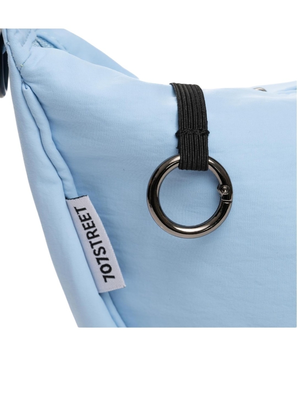 707 Street Medium Nylon Crescent Bag
